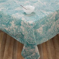 L'Ensoleillade - Caledonie Turquoise Tablecloth Coated 400x150cm