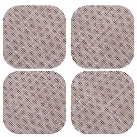 Chilewich - Mini Basketweave Coaster Blush Set 4pce 1 Chilewich - Mini Basketweave Coaster Blush Set 4pce
