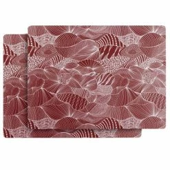 Ary Home - Japanese Landscape Placemat Red Earth Set 2pce