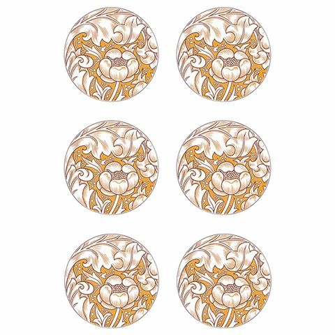 Ary Home - Bachelor's Button Coaster Set 6pce 1 Ary Home - Bachelor's Button Coaster Set 6pce