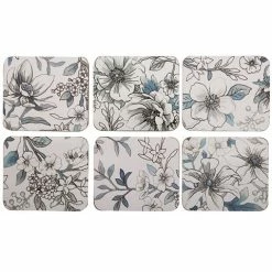 Cinnamon - Umbria Blue Coaster Set 6pce