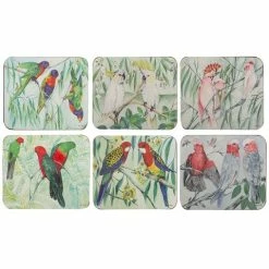 Cinnamon - Australian Parrots Coaster Set 6pce