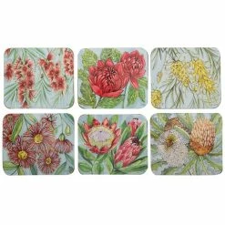 Cinnamon - Bush Blooms Coaster Set 6pce