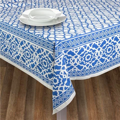 Rans - Vintage Tablecloth Indigo 150x260cm 1 Rans - Vintage Tablecloth Indigo 150x260cm