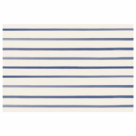 Hester & Cook - Placemats Stripes Navy Set 24pce 1 Hester & Cook - Placemats Stripes Navy Set 24pce