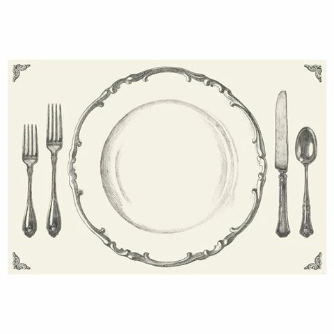 Hester & Cook - Placemats Perfect Setting Set 24pce 1 Hester & Cook - Placemats Perfect Setting Set 24pce