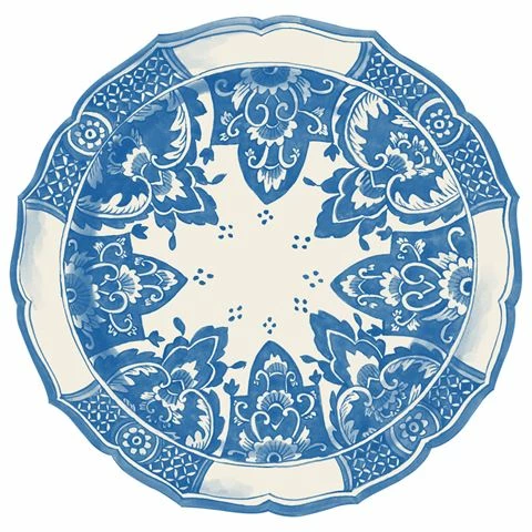 Hester & Cook - Die-Cut Placemats China Blue Set 12pce 1 Hester & Cook - Die-Cut Placemats China Blue Set 12pce