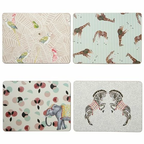 Yvonne Ellen - Safari Placemat Set 4pce 1 Yvonne Ellen - Safari Placemat Set 4pce