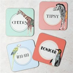 Yvonne Ellen - Tipsy Coaster Set 4pce