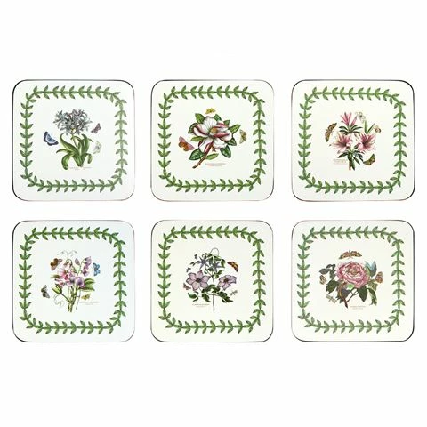 Pimpernel - Botanic Garden Square Coaster Set 6pce 1 Pimpernel - Botanic Garden Square Coaster Set 6pce