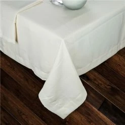 Sferra - Squire Oblong Tablecloth Oyster 178x274cm