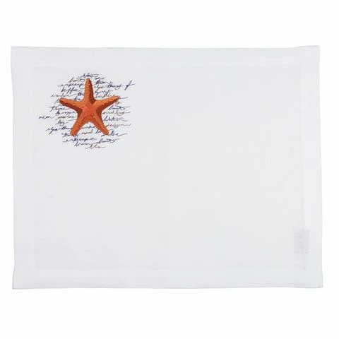 Serenk - Starfish Poem Placemat White 1 Serenk - Starfish Poem Placemat White