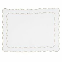 Serenk - Wave Picot Placemat Gold