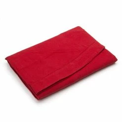 Rans - Hemstitch Round Tablecloth Red 180cm
